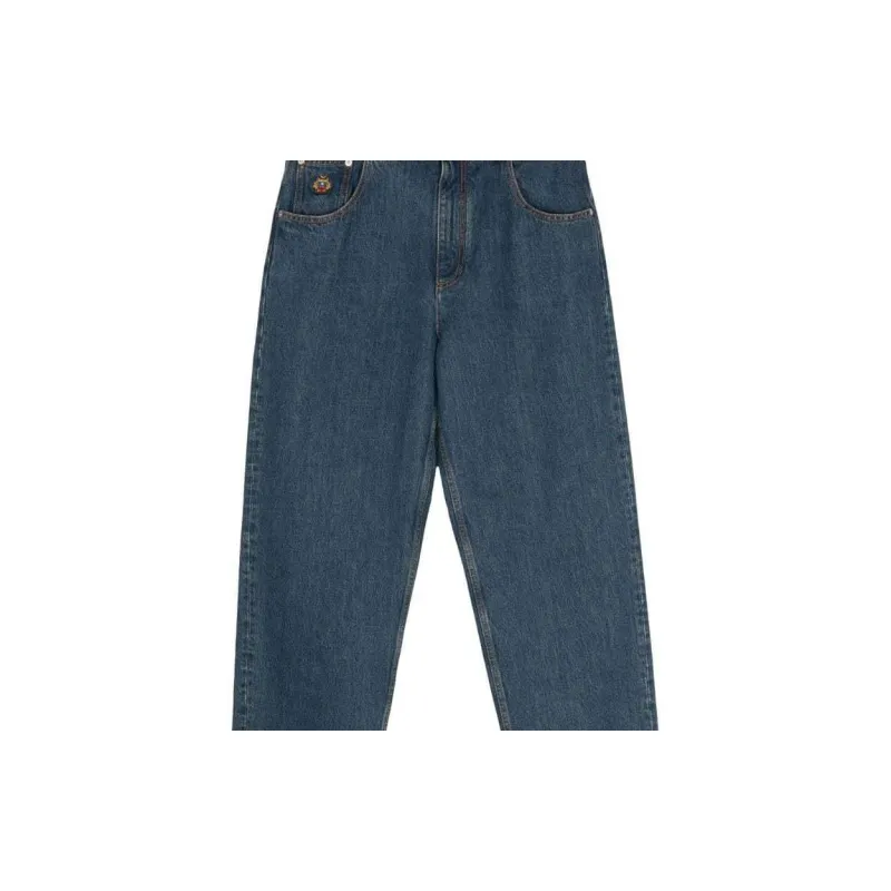 BALLY Logo embroidered Tapered Jeans-2