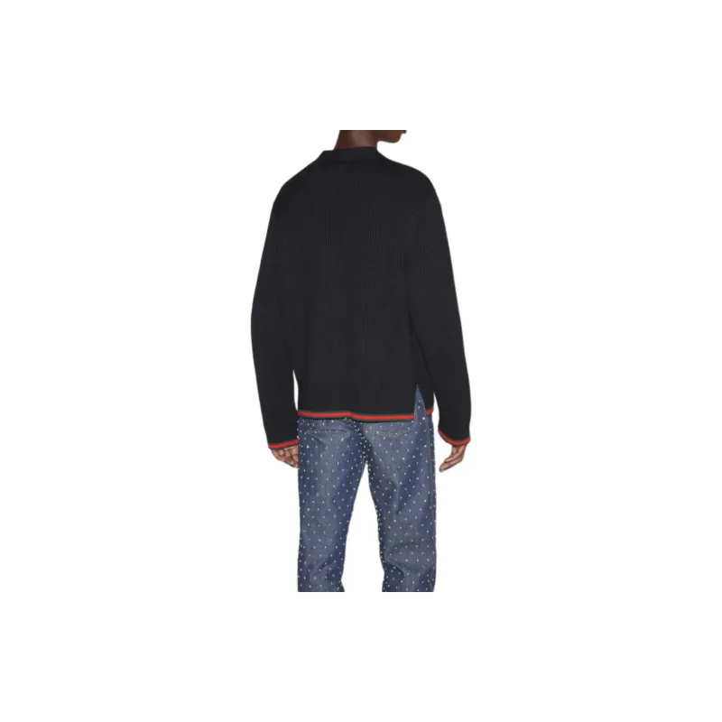 GUCCI Rib Knit Cardigan-2