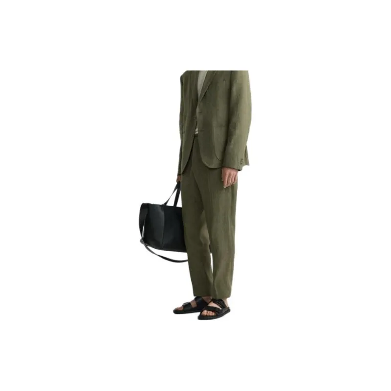 ZARA Suit Trouser Men's Medium Green-4