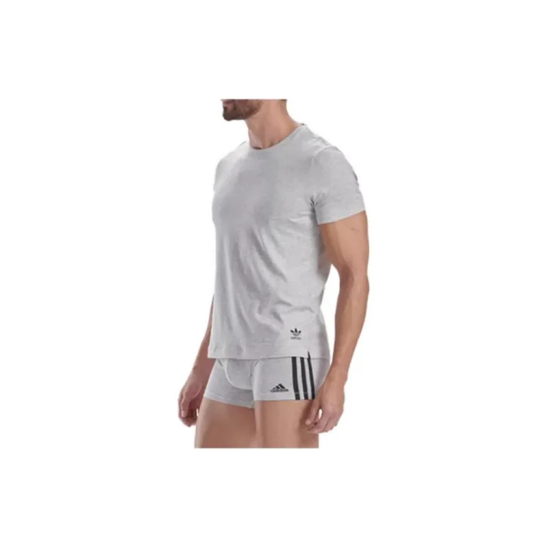Adidas T-Shirts Men 2 Pack Black+Gray-1