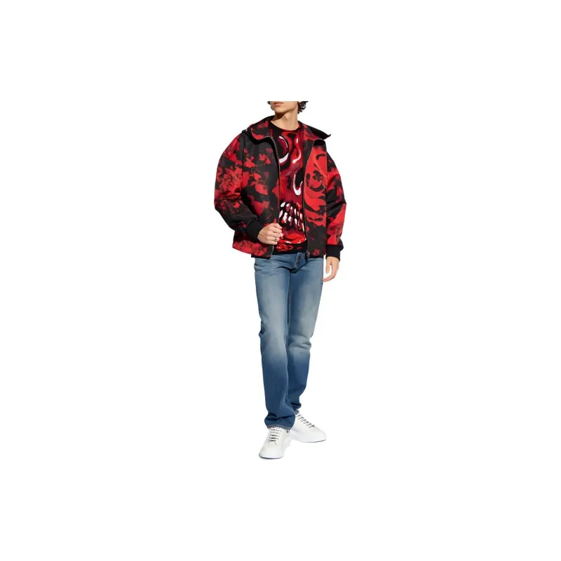 Alexander McQueen Graphic Printed Hooded Jacket-1