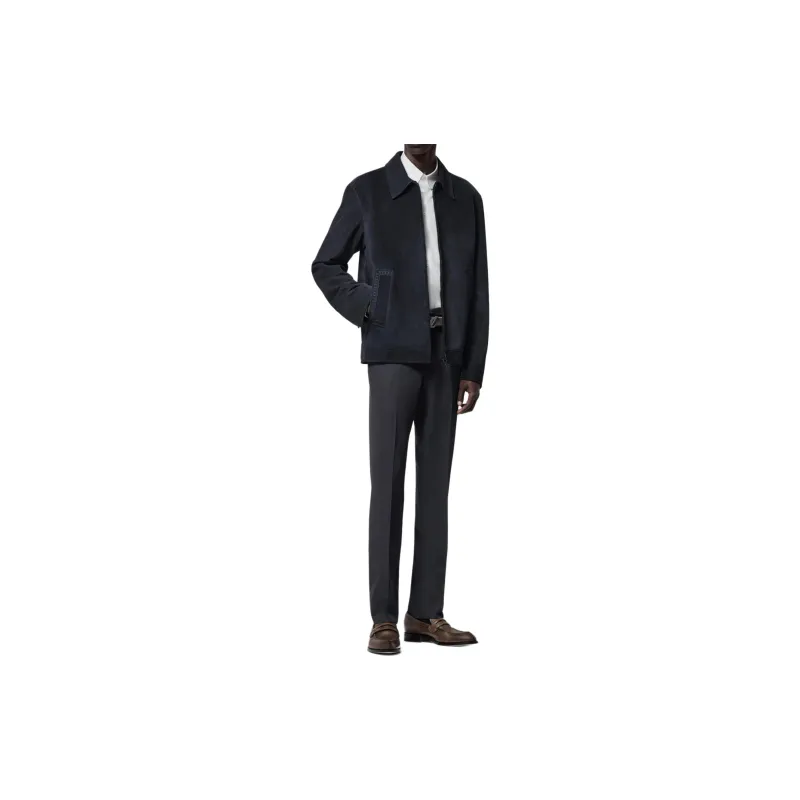 LOUIS VUITTON Leather Zipped Blouson-1