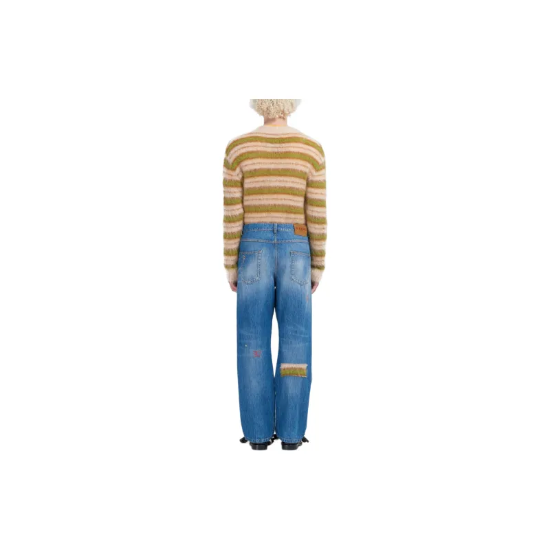 MARNI Mohair Patch Jeans-3