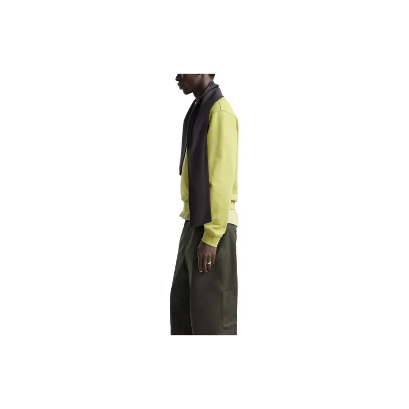 ZARA Sweatshirts Men Yellow Green-3