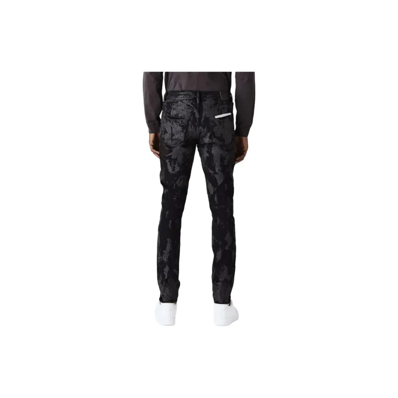 PURPLE BRAND Crackle effect Print Jeans-1