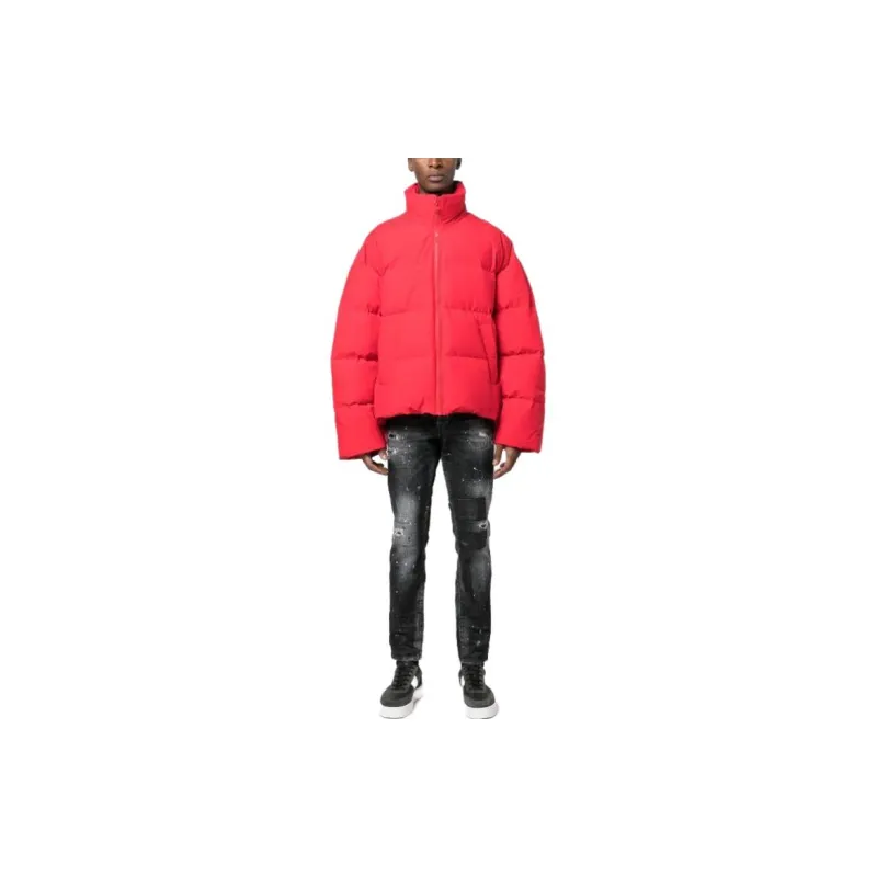 DIESEL W-Oval Debossed-logo Puffer Jacket-1
