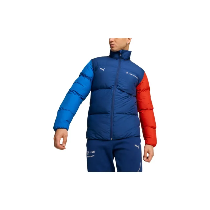 PUMA BMW M Motorsport SS24 ESS+ Puffer Jacket Jackets Coats Men's Blue-3