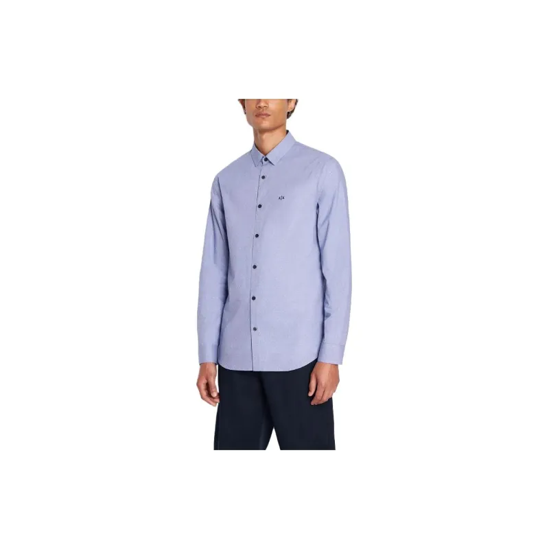ARMANI EXCHANGE Shirt Men's Blue-1