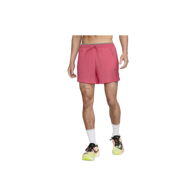 Nike Stride Running Division Casual Shorts Men's Purple Daylily Pink-3