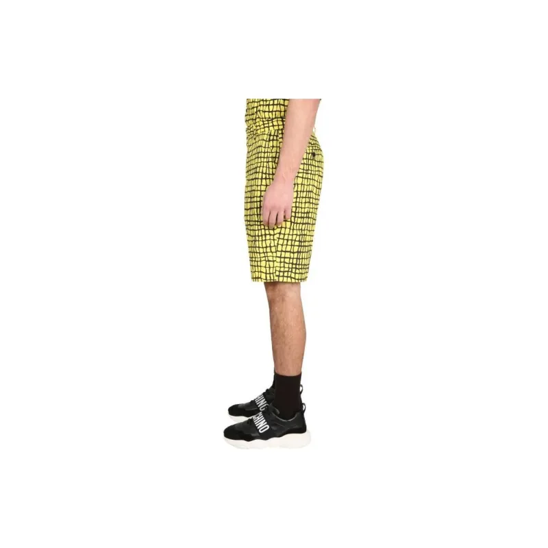 MOSCHINO Warped Grid Shorts-3