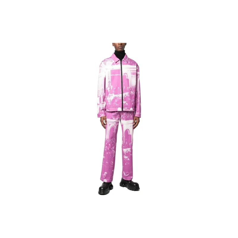 MSFTSrep Graphic print Zip up Bomber Jacket-1