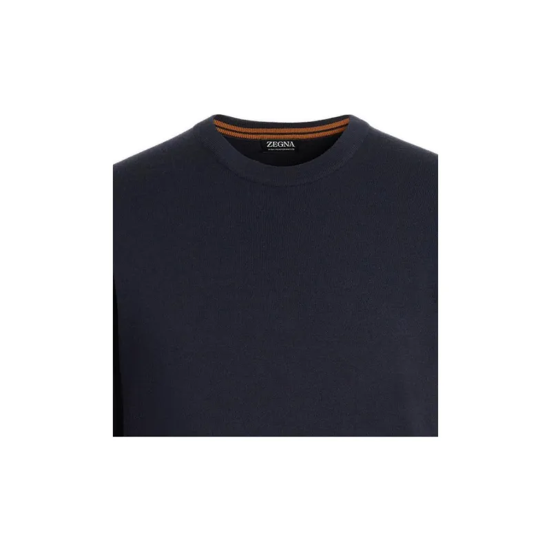 Ermenegildo Zegna Stripe Detailed Crewneck Jumper-4