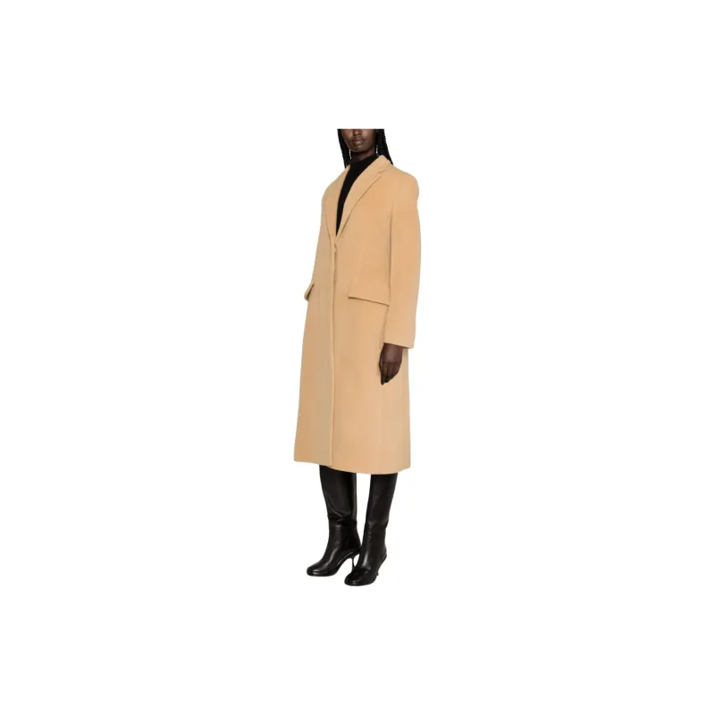 JIL SANDER Coats Women's Beige Yellow-3