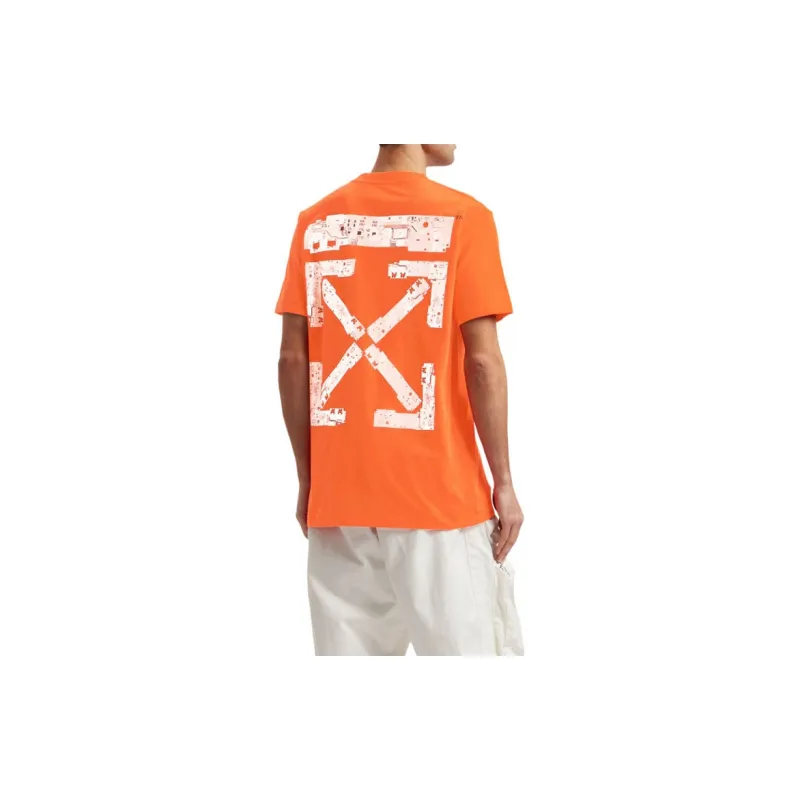 OFF WHITE x Teenage Engineering SS22 T Shirt Regular Fit Men's Orange-3