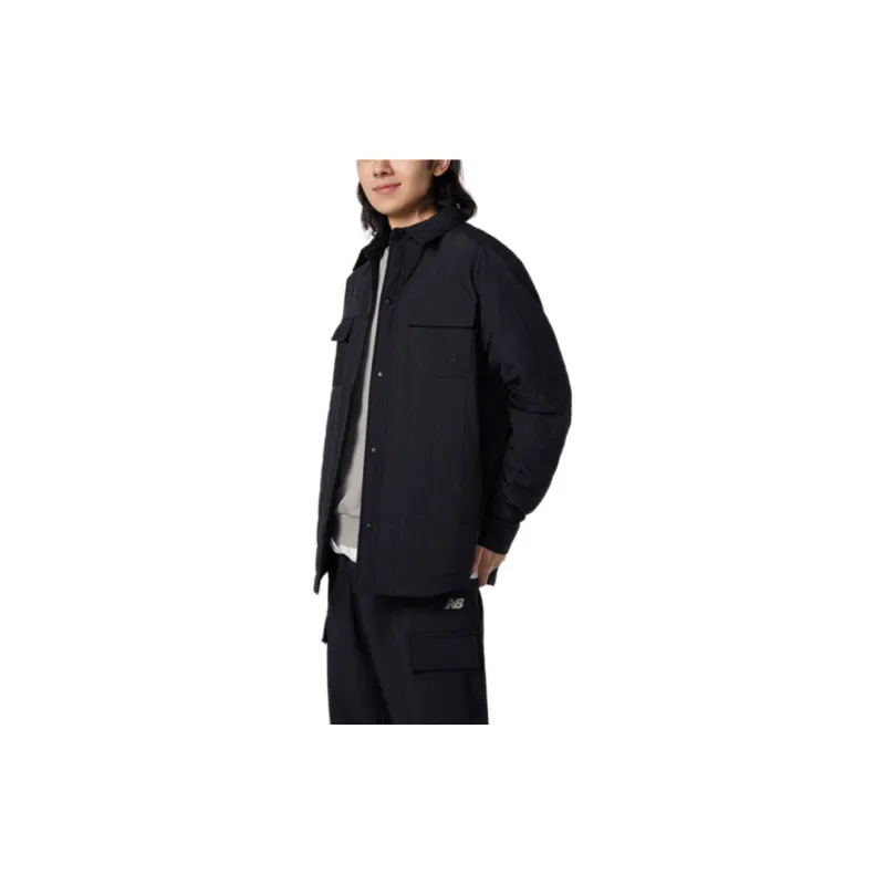 New Balance Puffer Jackets Men Black-1