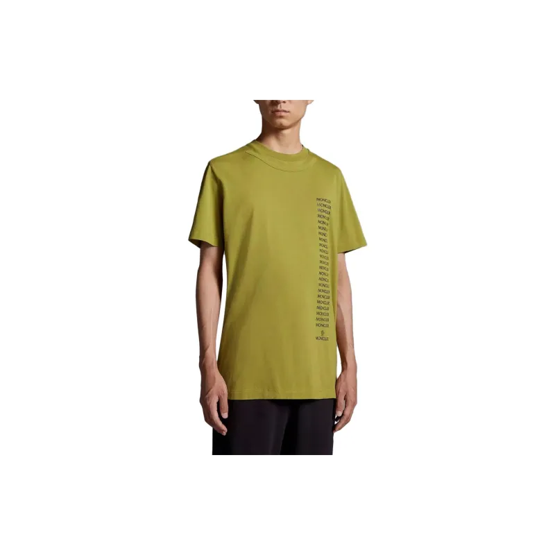 Moncler T Shirts Men Light Green-3