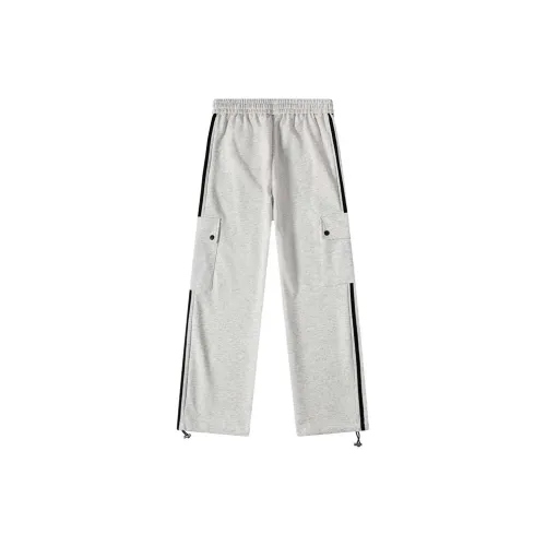 GEOFFREY B. SMALL Casual Pants Unisex White Gray