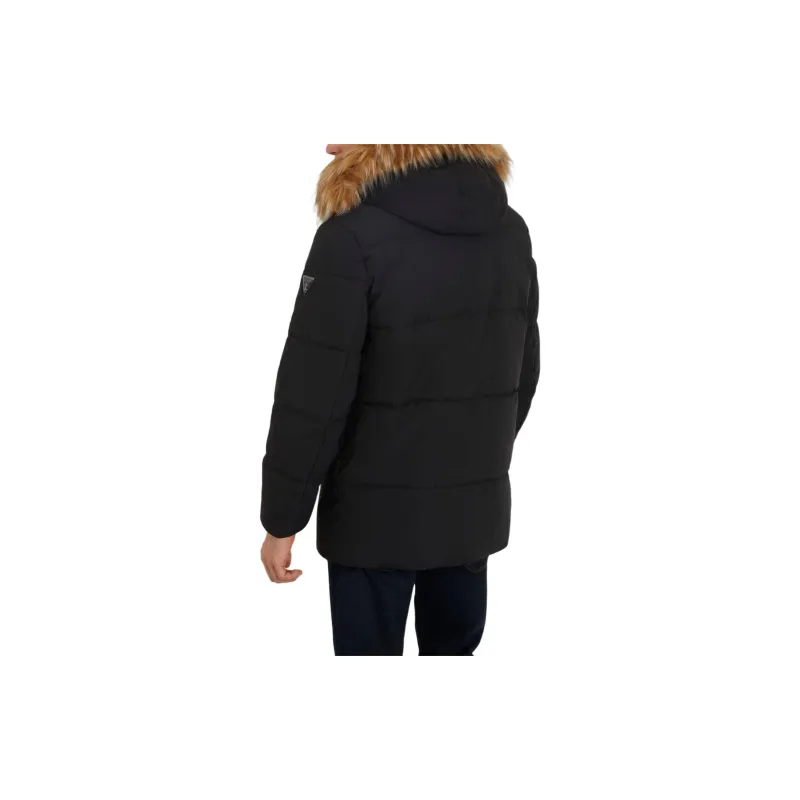 GUESS Midlength Puffer Jacket Jackets Coats Men's Black-3