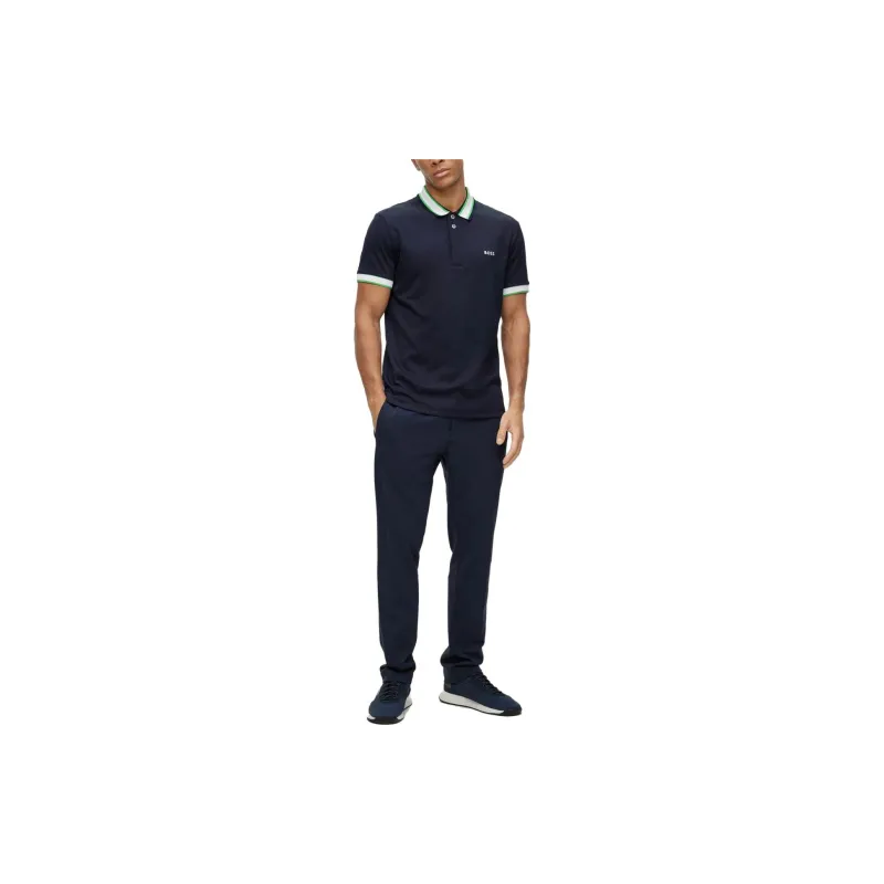 HUGO BOSS Polo Shirts Men Navy Blue-1