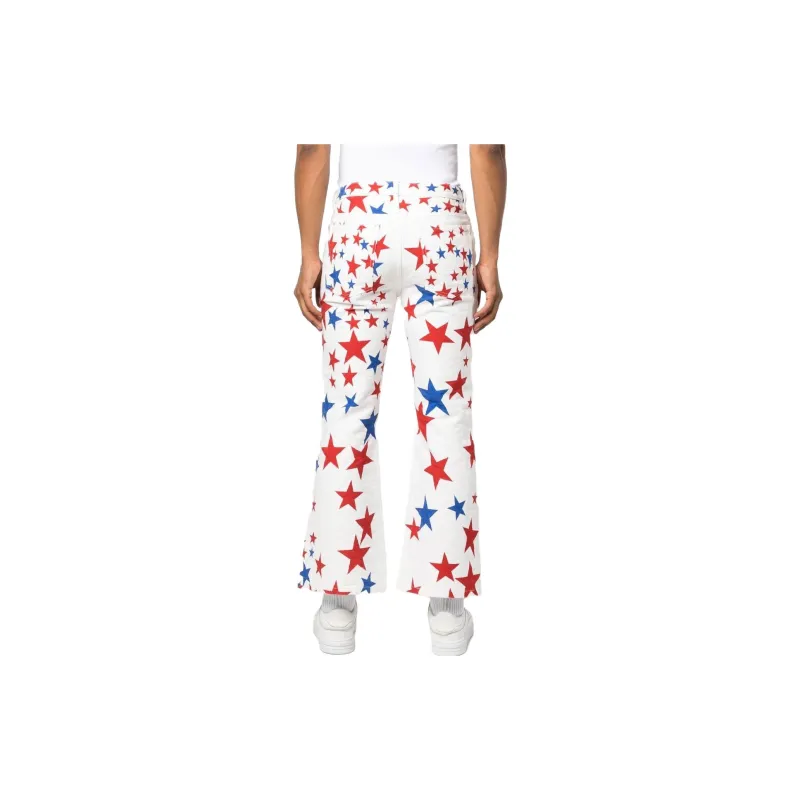ERL Star-print Bootcut Jeans-4