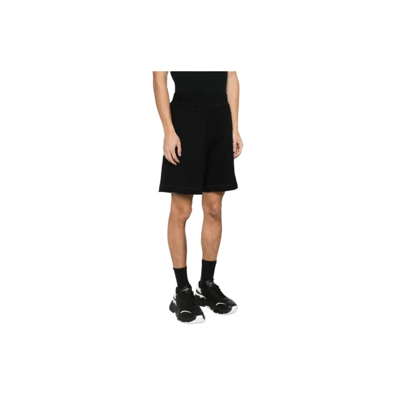 DSQUARED 2 D2 Patch Elastic Waist Track Shorts-3