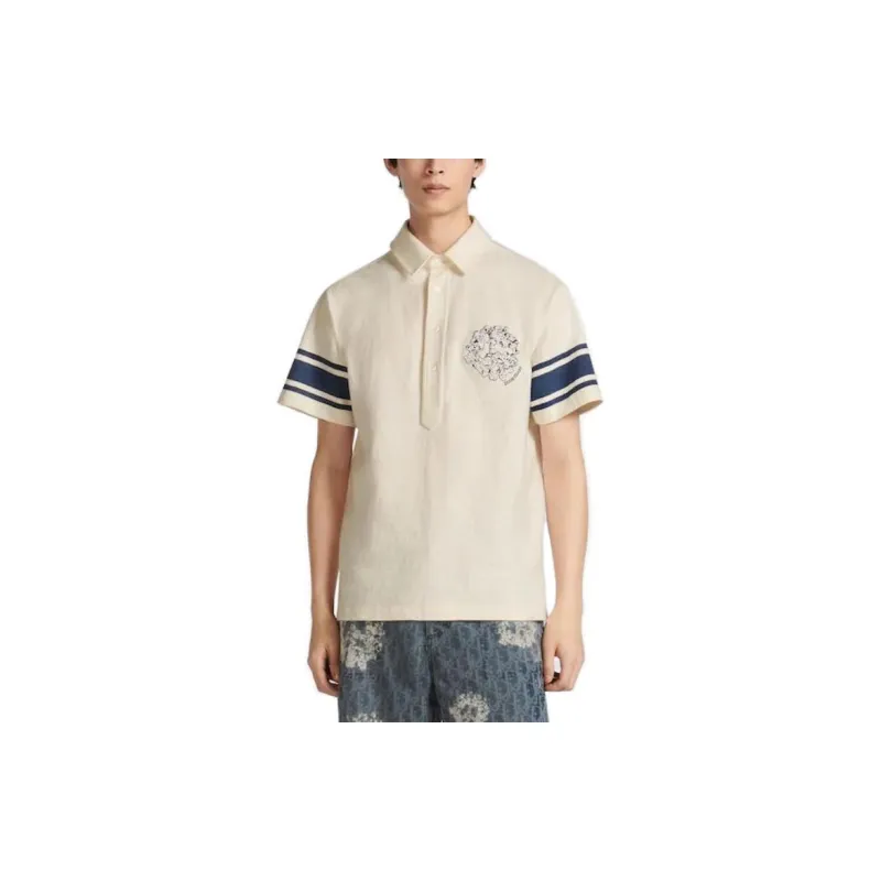 DIOR X Denim Tears Relaxed Fit Polo Shirt-2
