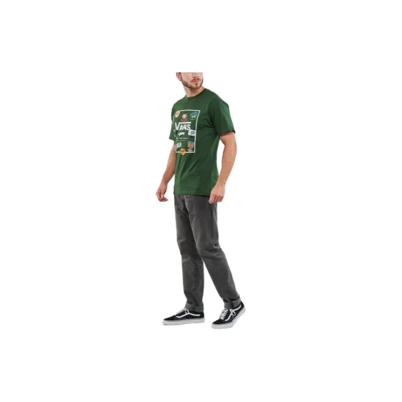 Vans Print Bo T-Shirt Men's Green-2