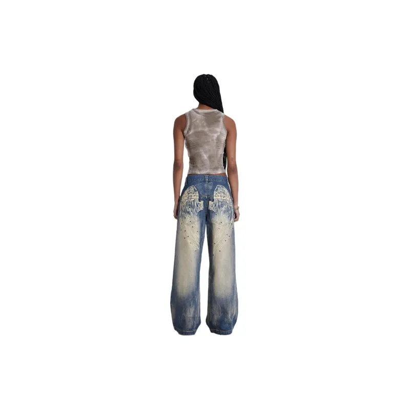 Jaded London Jeans Unisex Blue-3