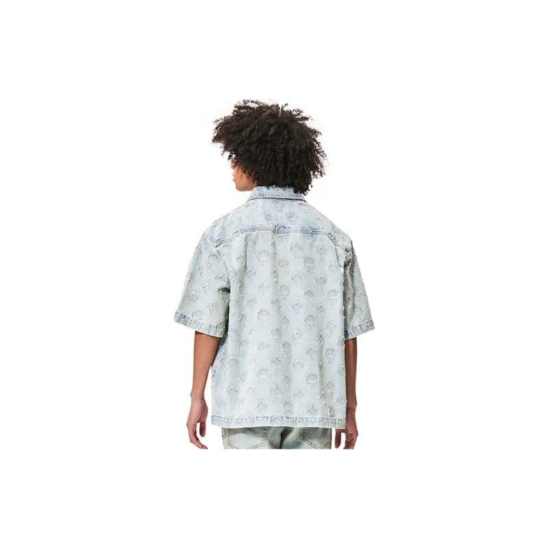 Ed Hardy SS24 Shirt Men's Indigo-2
