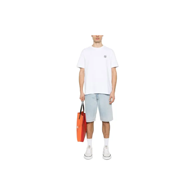 Maison Kitsuné Fox Head Patch Crewneck T Shirt-1