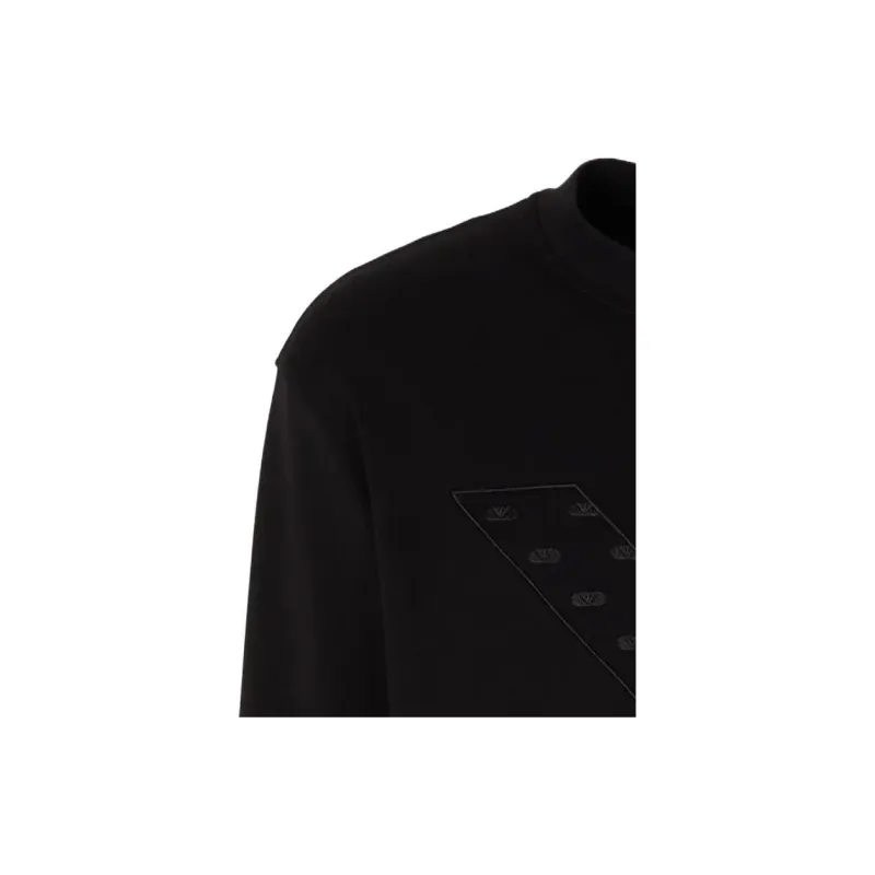EMPORIO ARMANI Logo-embroidered Cotton Sweatshirt-4
