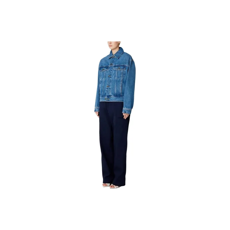 AMIPARIS Boxy Washed Denim Jacket-2