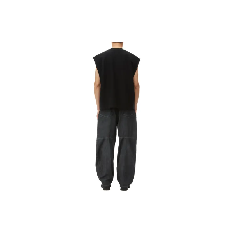 Alexander Wang Logo embossed Cotton Tank Top-2