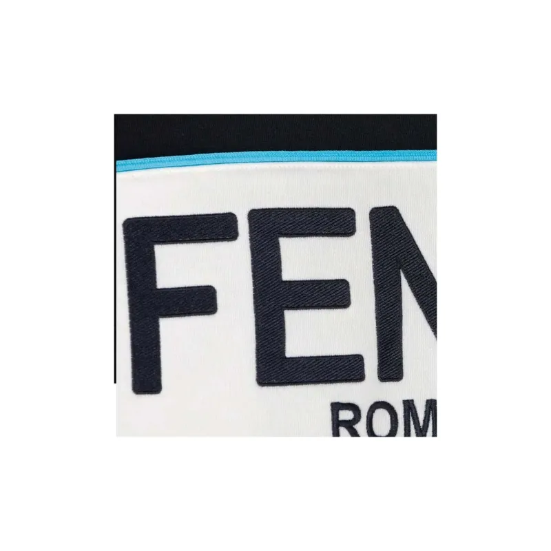 FENDI Logo Embroidered Hoodie-9