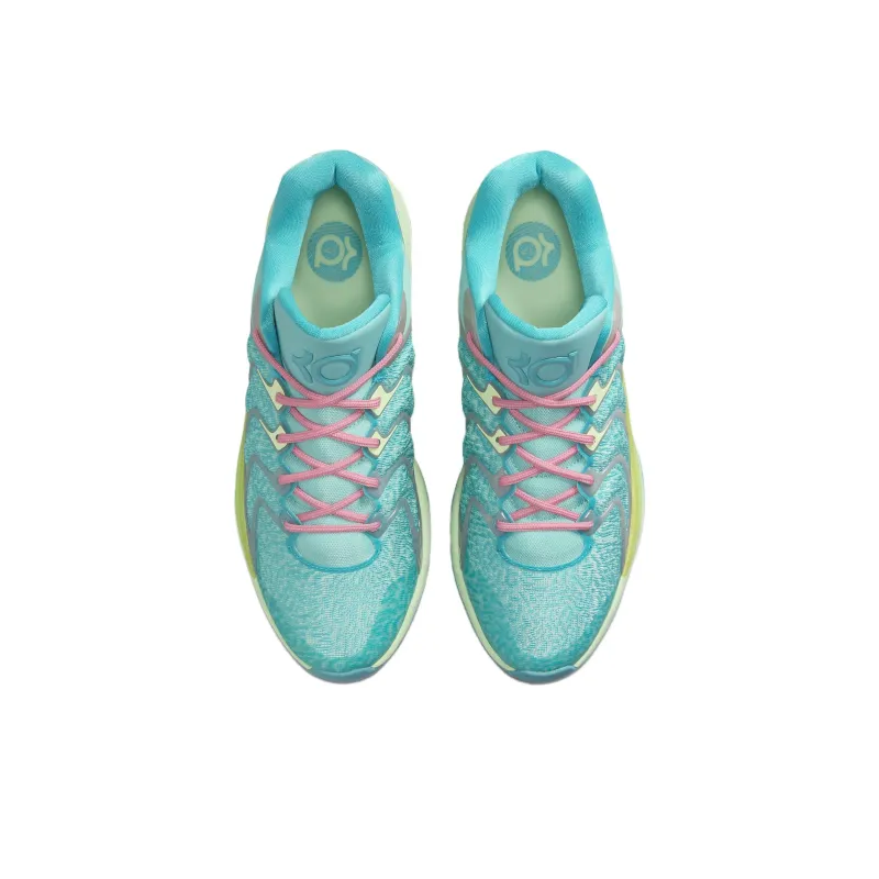 Jonquel Jones x Nike KD 17 Anti Slip Wear Resistant Low Top Basketball Shoes Men's Turquoise-3