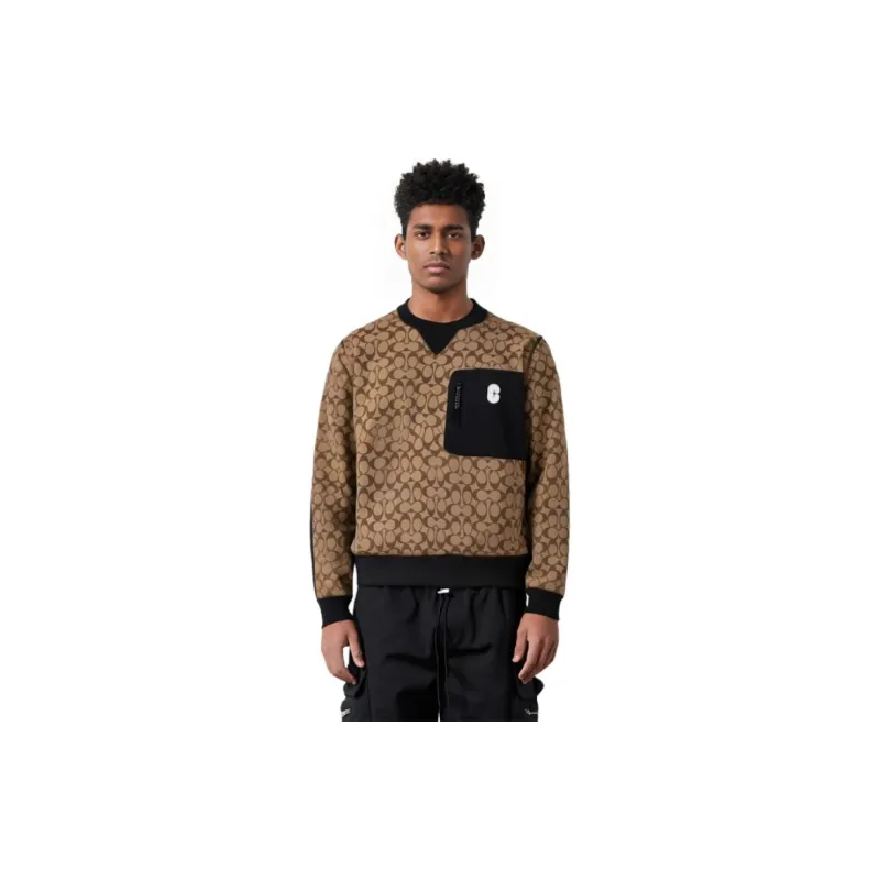 COACH SS23 Sweatshirt Men's Brown-4