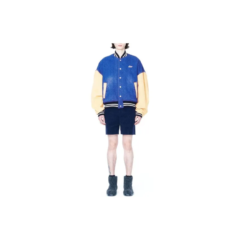 WE11DONE Denim Varsity Jacket-2