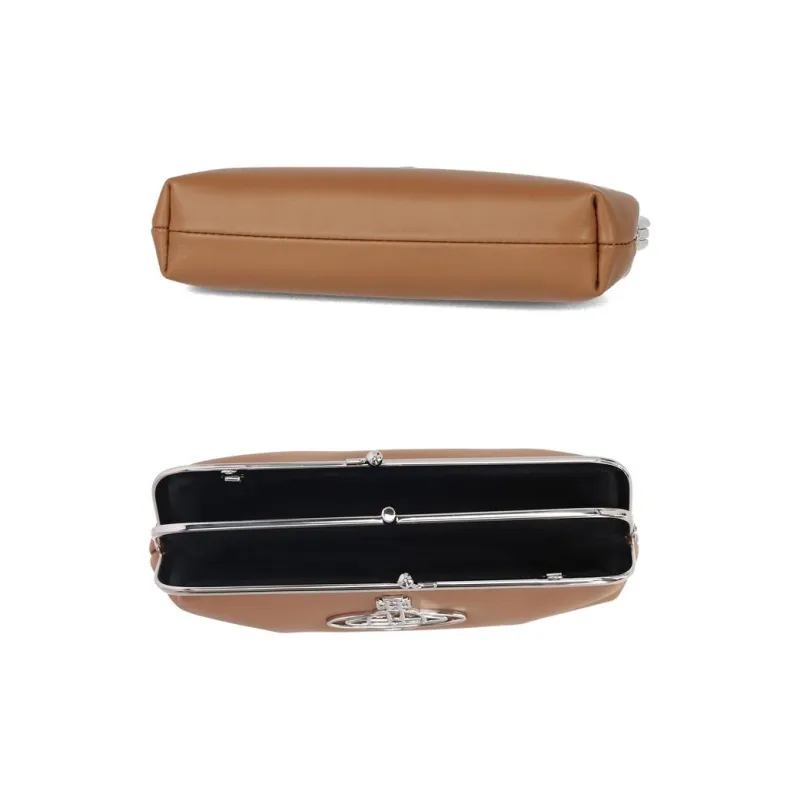 Vivienne Westwood Lambskin Wallet Women's Brown-5