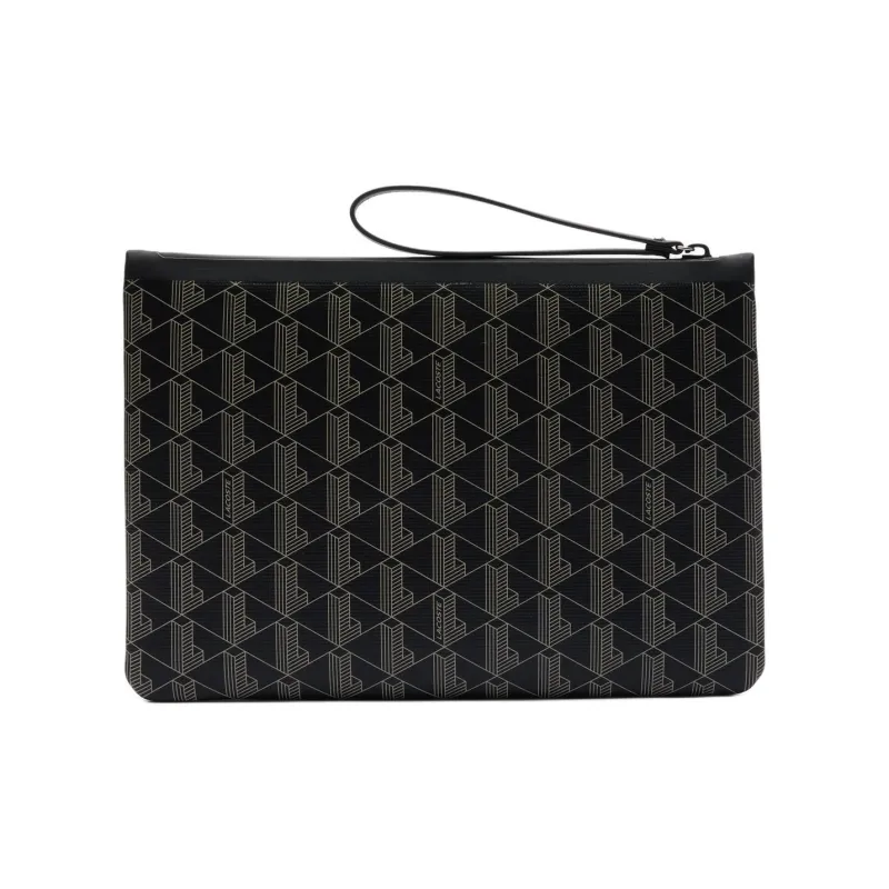 LACOSTE Cotton Clutch Women's Black-0
