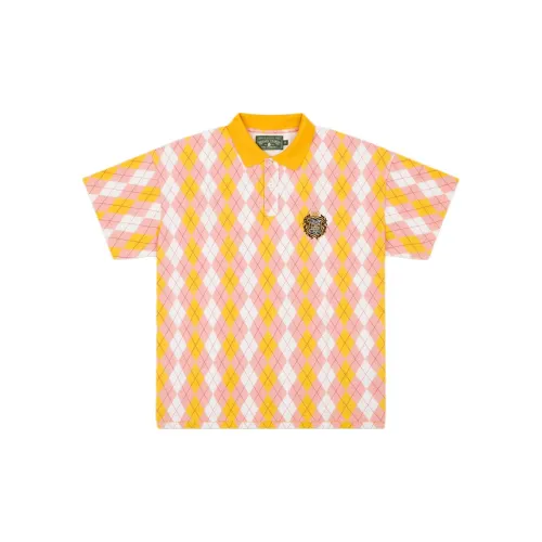 Denim Tears The Great Black Jockeys Series Polo Shirts Unisex Pink