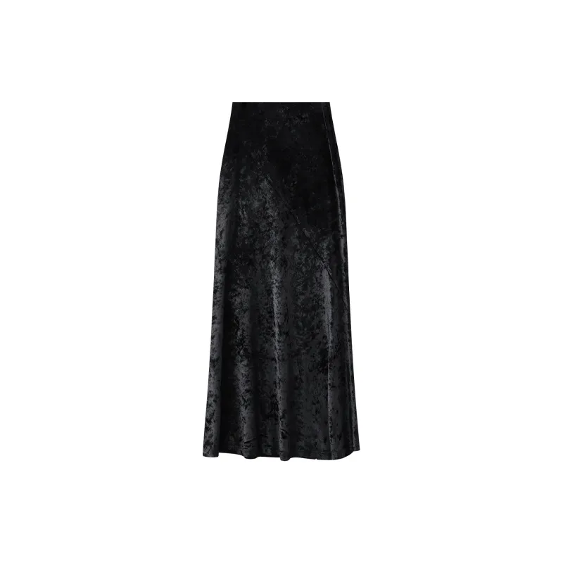 THE SEA LIFE Casual Long Skirt Women's Black Mage-1