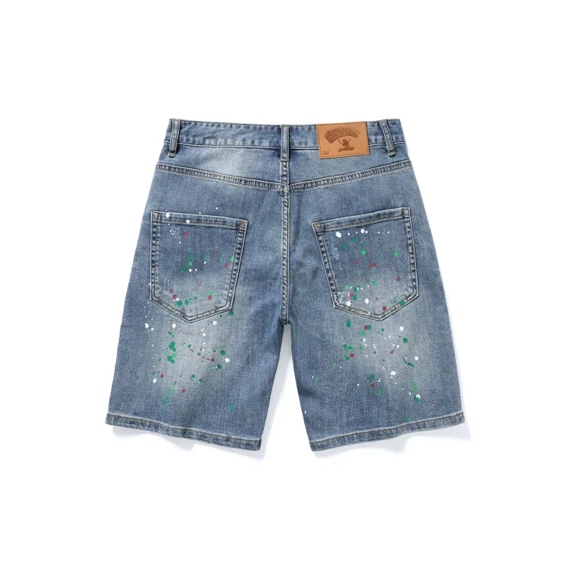 SANTASTIC Denim Shorts Men's Blue-1