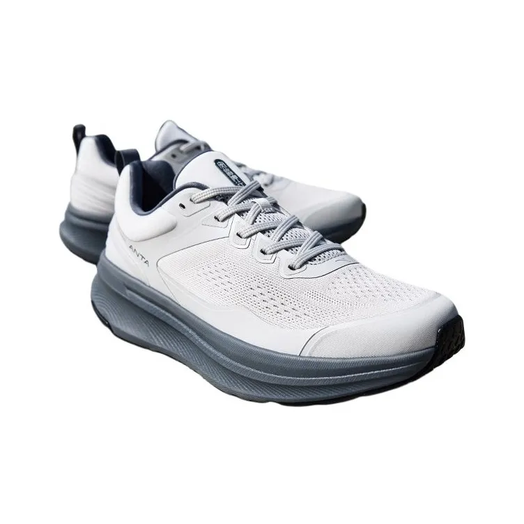 Anta Anti Slip Wear Resistant Low Top Training Shoes Men's Gray-2
