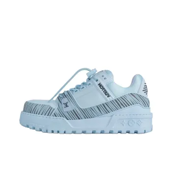 LOUIS VUITTON Trainer Little Chubby Ding Low Top Skateboard Shoes Men's Blue