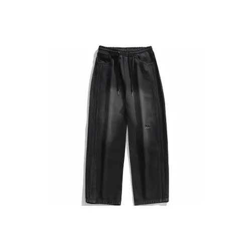 Pastoral snow Jeans Unisex Black