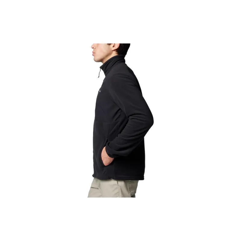Columbia Columbia Mens Black Sage Peak Full Zip Fleece Jackets Coats Men's Black-2