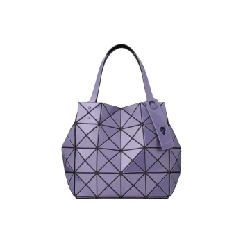 ISSEY MIYAKE CARAT Polyvinyl Chloride Resin Handbag Women's Lavender