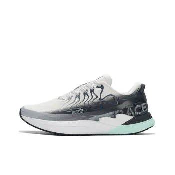 XTEP Cushioning Breathable Lightweight Low Top Running Shoes Men's White Gray Black