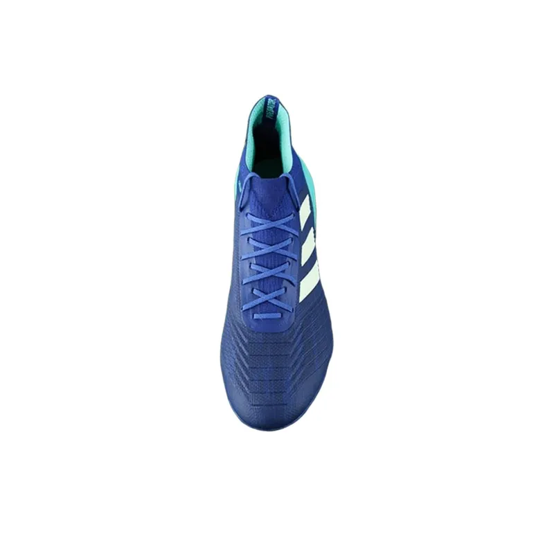 Adidas Predator 18.1 FG Firm Ground Firm Ground Slip Resistant, Abrasion Resistant, Breathable Soccer Shoes Men's Blue-2