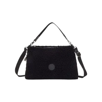 Kipling Polyester Crossbody Bag, Shoulder Bag Medium Size Women's Black